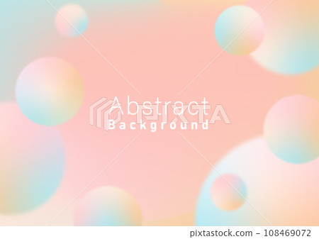 Abstract blurred gradient pastel color background and circle shape objects, vector illustration template for poster, backdrop, web banner. 108469072