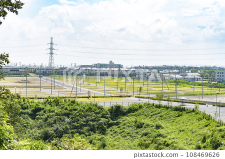 Suburban residential land development 108469626