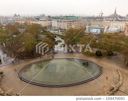 St. Charles's Church in Vienna, Austria. view from balcony 108470091