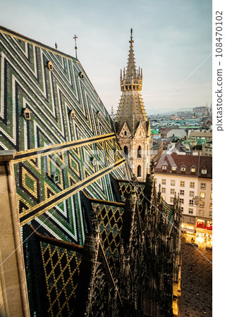 top view of the city from the balcony of central cathedral 108470102