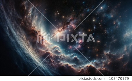 A beautiful image of outer space. AI image 108470579