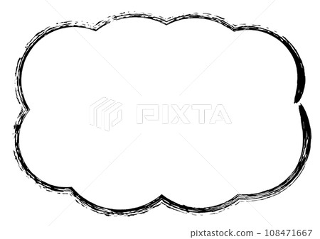 Hand-drawn brush frame illustration material - Stock Illustration ...
