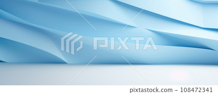 Simple 3D Business Background with Light Blue Wall 108472341