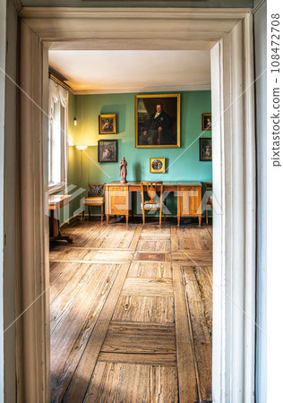 Interior of Johann Wolfgang von Goethe museum in the city of Weimar in Germany Interior of Johann Wolfgang von Goethe museum in the city of Weimar in Germany 108472708