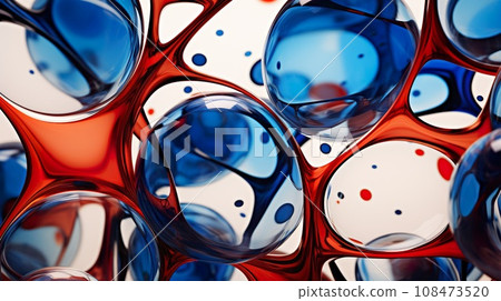 colorful bubble background, in style of liquid with droplets, creative design pattern 108473520