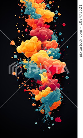 colourful abstract background with splash of paint, multicolored wallpaper colourful abstract background with splash of paint, multicolored wallpaper 108473521