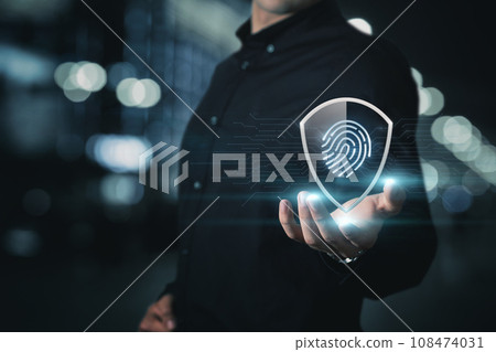 Concept of protection using fingerprint code. 108474031