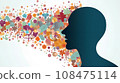 Mouth oral microbiome , bacterial microbiota art banner with empty space , generate by AI 108475114