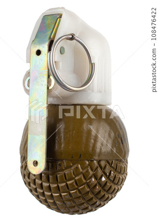 Russian hand grenade RGO isolated on white Russian hand grenade RGO isolated on white 108476422