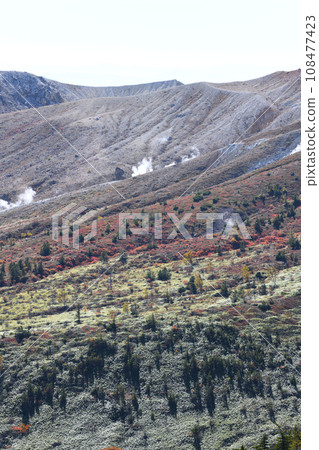 志賀草津高原路線的草津山白根風景 秋季 108477423