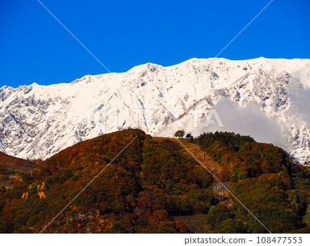 Autumn snow-capped Northern Alps Autumn snow-capped Northern Alps 108477553