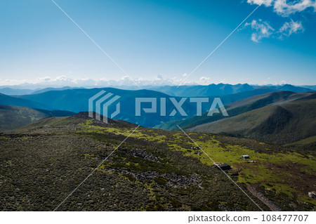 Beautiful view of high altitude mountai landscape in China 108477707
