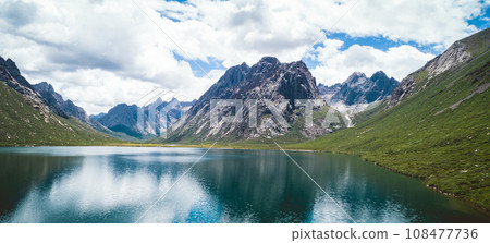 Beautiful mountain and lake landscape in China Beautiful mountain and lake landscape in China 108477736