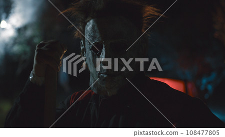 Spooky Man in the dark night Spooky Man in the dark night 108477805