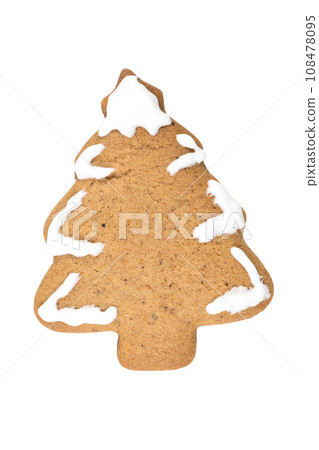 Gingerbread cookie in tree shape 108478095