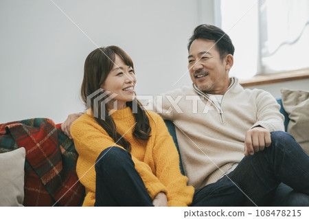 A smiling couple in their 50s A smiling couple in their 50s 108478215