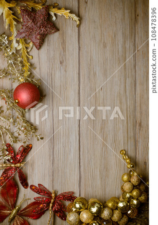 Christmas decorations frame 108478396