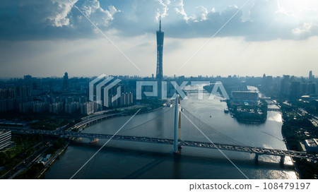 Aerial view of landscape in Guangzhou ,China Aerial view of landscape in Guangzhou ,China 108479197