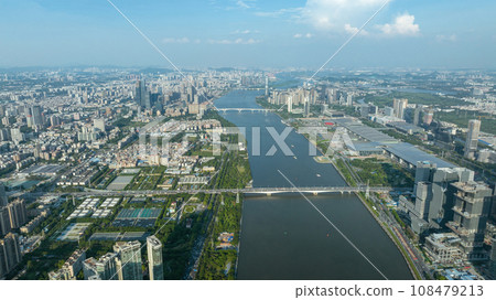 Aerial view of landscape in Guangzhou ,China  108479213