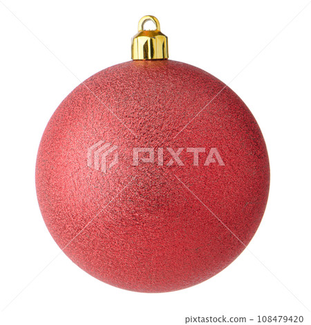Red Christmas bauble Red Christmas bauble 108479420