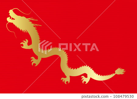 龍新年賀卡生肖背景 108479530