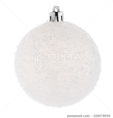 White Christmas bauble 108479930