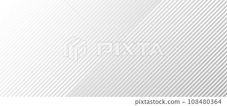 Abstract thin diagonal lines background. Slanted parallel grey stripes wallpaper. Vector silver skew geometric template for banner, poster, presentation, brochure, print, flyer, card, cover, booklet Abstract thin diagonal lines background. Slanted parallel grey stripes wallpaper. Vector silver skew geometric template for banner, poster, presentation, brochure, print, flyer, card, cover, booklet 108480364