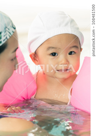 Baby swimming Baby swimming 108481500