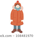 Vector illustration of winter fashion clothes, cartoon child wearing warm clothes. Vector illustration of winter fashion clothes, cartoon child wearing warm clothes. 108481970