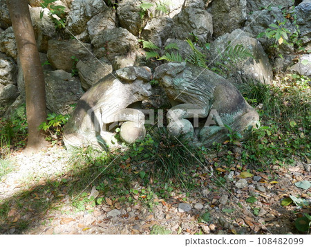 三重縣鳥羽市神島八代神社的守護犬 108482099