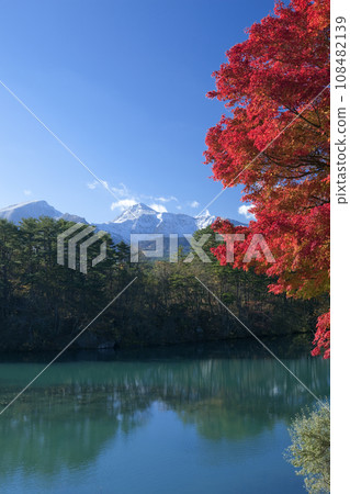 Autumn leaves of Bishamon and Mt. Bandai Autumn leaves of Bishamon and Mt. Bandai 108482139