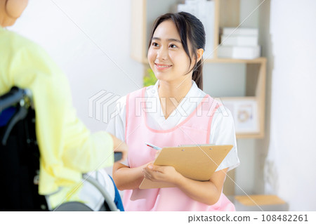 A young caregiver A young caregiver 108482261