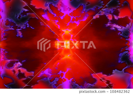 影像紋理讓人想起宇宙的雄偉大爆炸，中心發出的強烈閃光以紅紫色照亮黑暗。 108482362