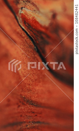 Glitter fluid wave ink background red black paint Glitter fluid wave ink background red black paint 108482441