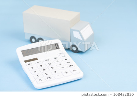 大卡車物流形象拖車送貨送貨快遞搬家運輸業 108482830