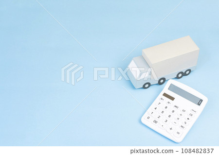 大卡車物流形象拖車送貨送貨快遞搬家運輸業 108482837