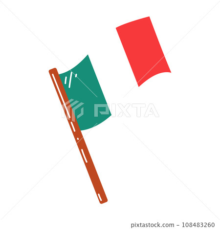 Mexican flag in stele vector map illustration, isolated on white background. Mexican flag in stele vector map illustration, isolated on white background. 108483260