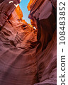 The blue sky seen from Canyon X in Antelope Canyon 108483852