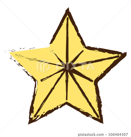 Illustration material star hand drawn Illustration material star hand drawn 108484307