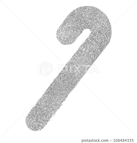 Illustration material Christmas candy hand-painted silver 108484335