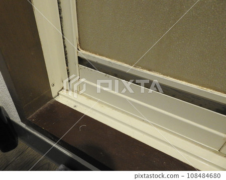 Shower room door door mold stains 108484680