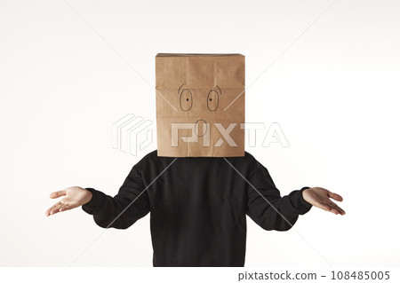 Various emotions and movements of the person wearing the mask. 108485005