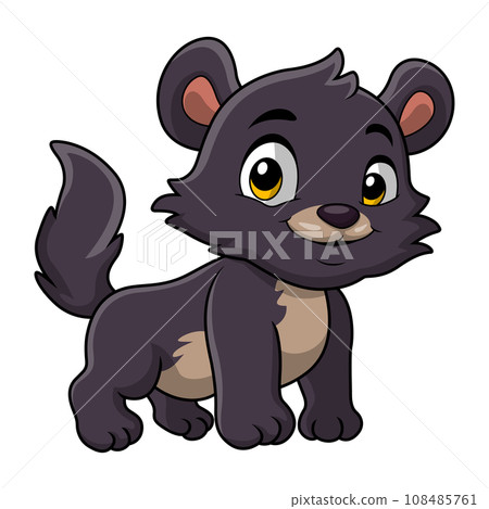 Cute korat cat cartoon on white background 108485761