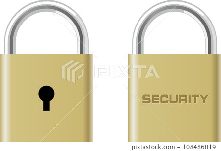 Security mark expressed with a realistic key 108486019