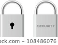 Security mark expressed with a realistic key 108486076