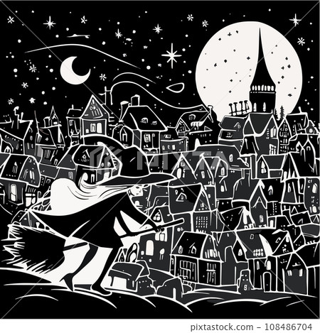 Buona Befana means happy Epiphany Christmas Tradition in Italy. Happy Befana 108486704