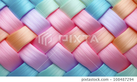 Seamless knitted pattern crocheted from bright yarn Seamless knitted pattern crocheted from bright yarn 108487294