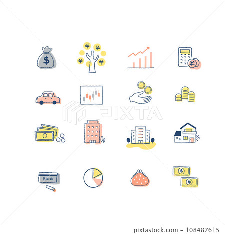 Money/investment/asset management related icon set 108487615