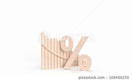 The wood percent and chart for Business concept 3d rendering. The wood percent and chart for Business concept 3d rendering. 108488250