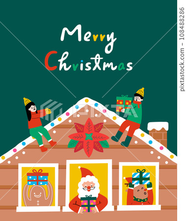 People are celebrating Merry Christmas People are celebrating Merry Christmas 108488286